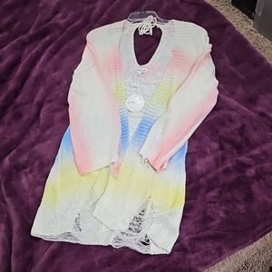 MACARON Pastel Gradient Women's Cardigan